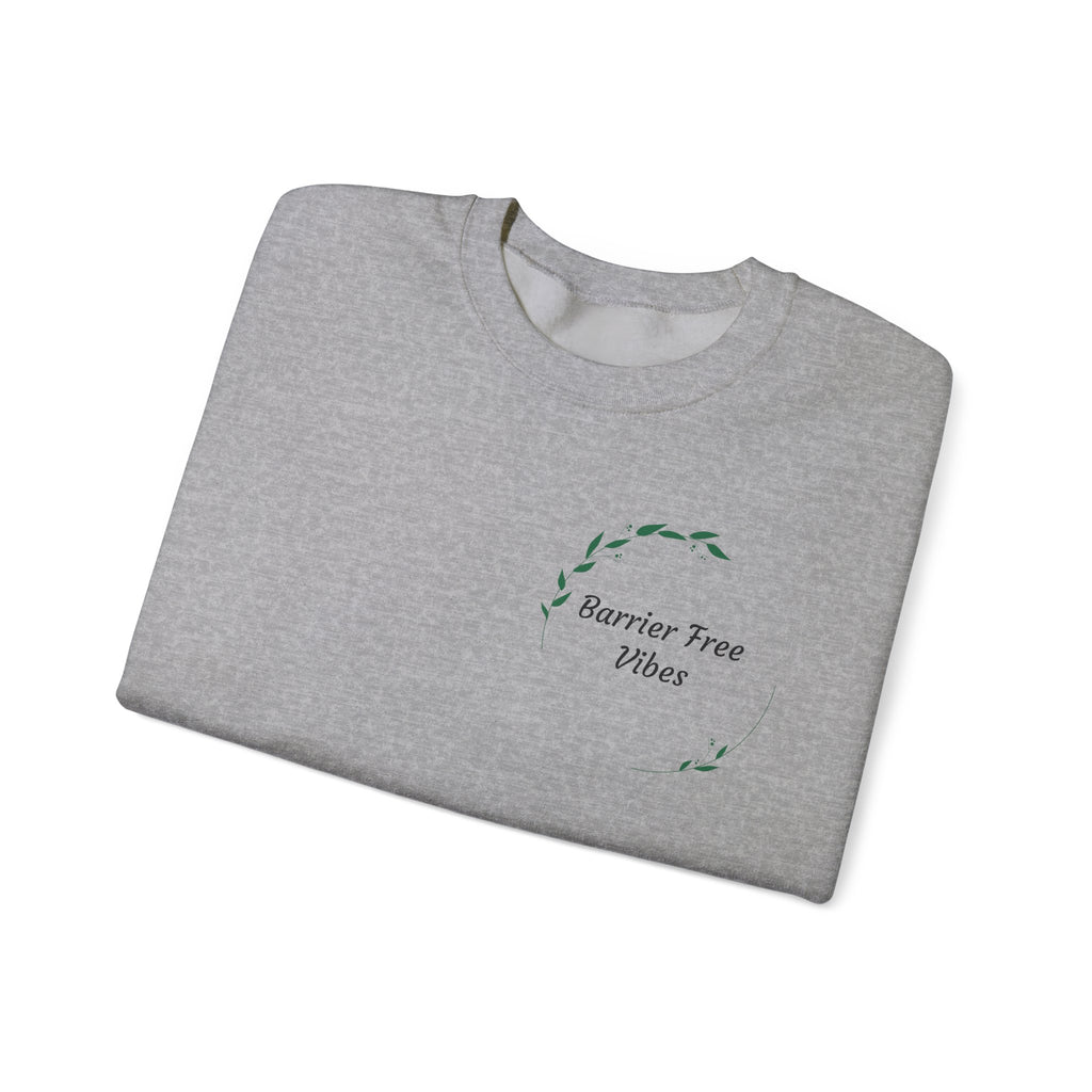 Barrier Tree Wellness Crewneck Sweatshirt — Minimal Botanical Logo Pullover