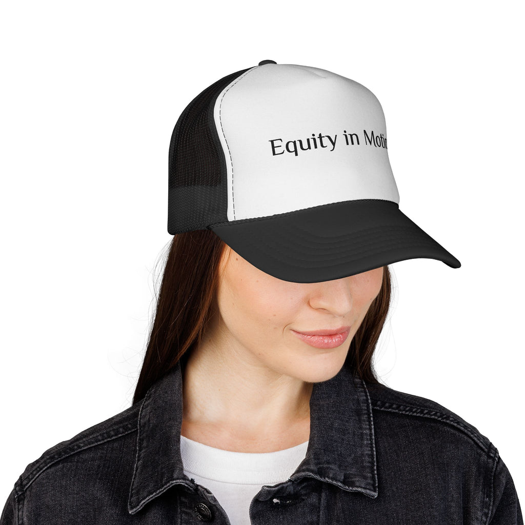 Equity in Motion Trucker Hat — Message Cap for Activism & Social Justice