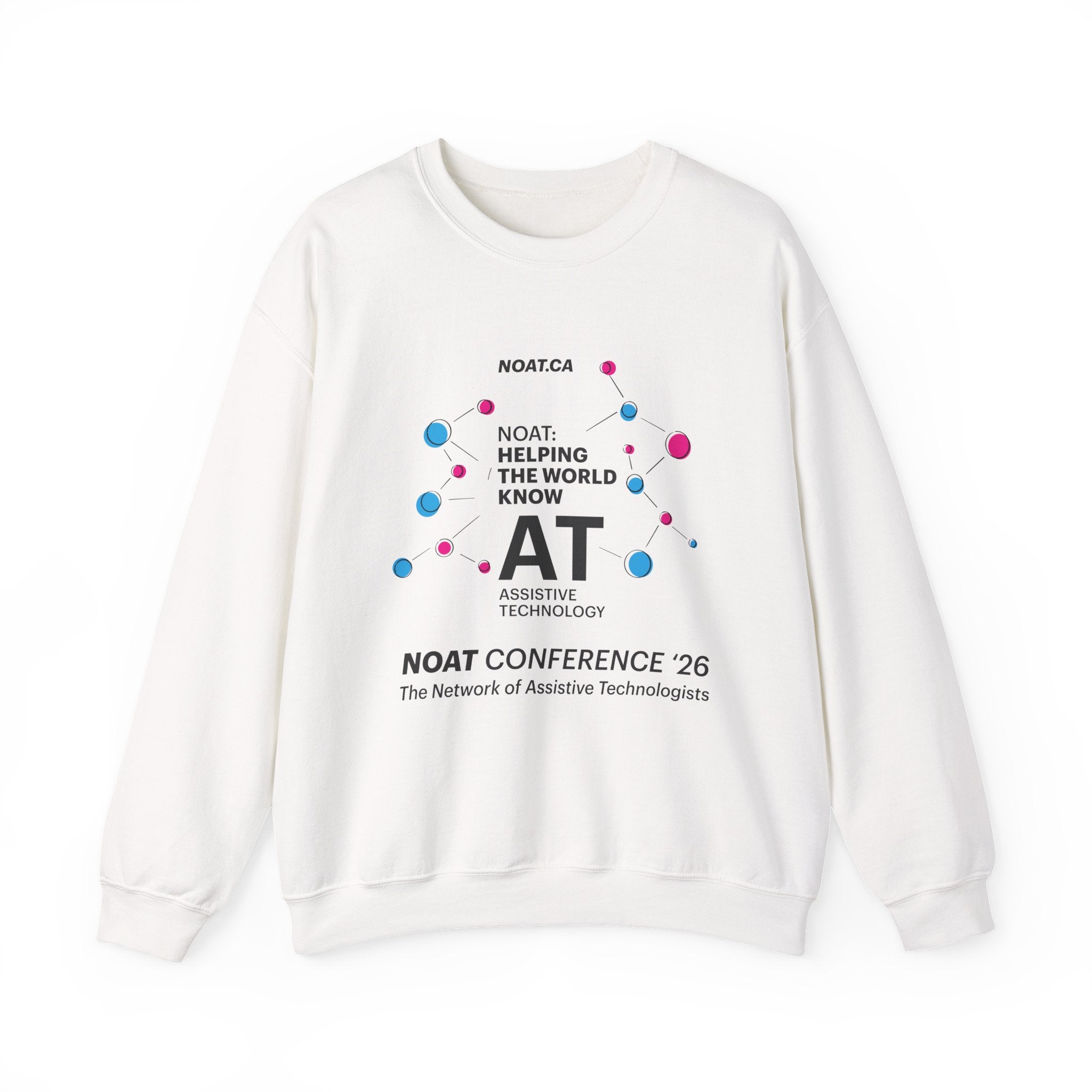 NOAT Conference '26 Assistive Technology Crewneck Sweatshirt  — "Helping the World Know AT"