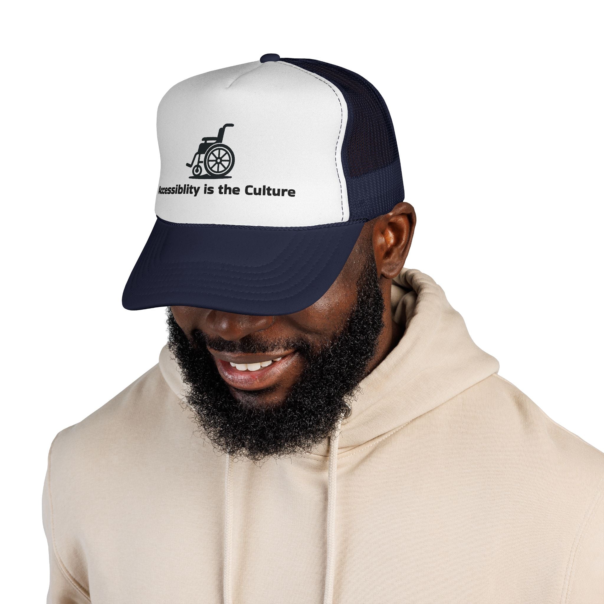 Accessibility Is the Culture Trucker Cap — Wheelchair Pride Mesh Hat