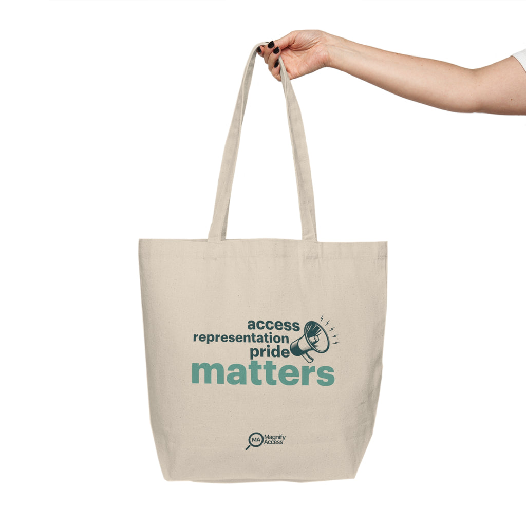 Access Representation Pride Matters Canvas Tote Bag