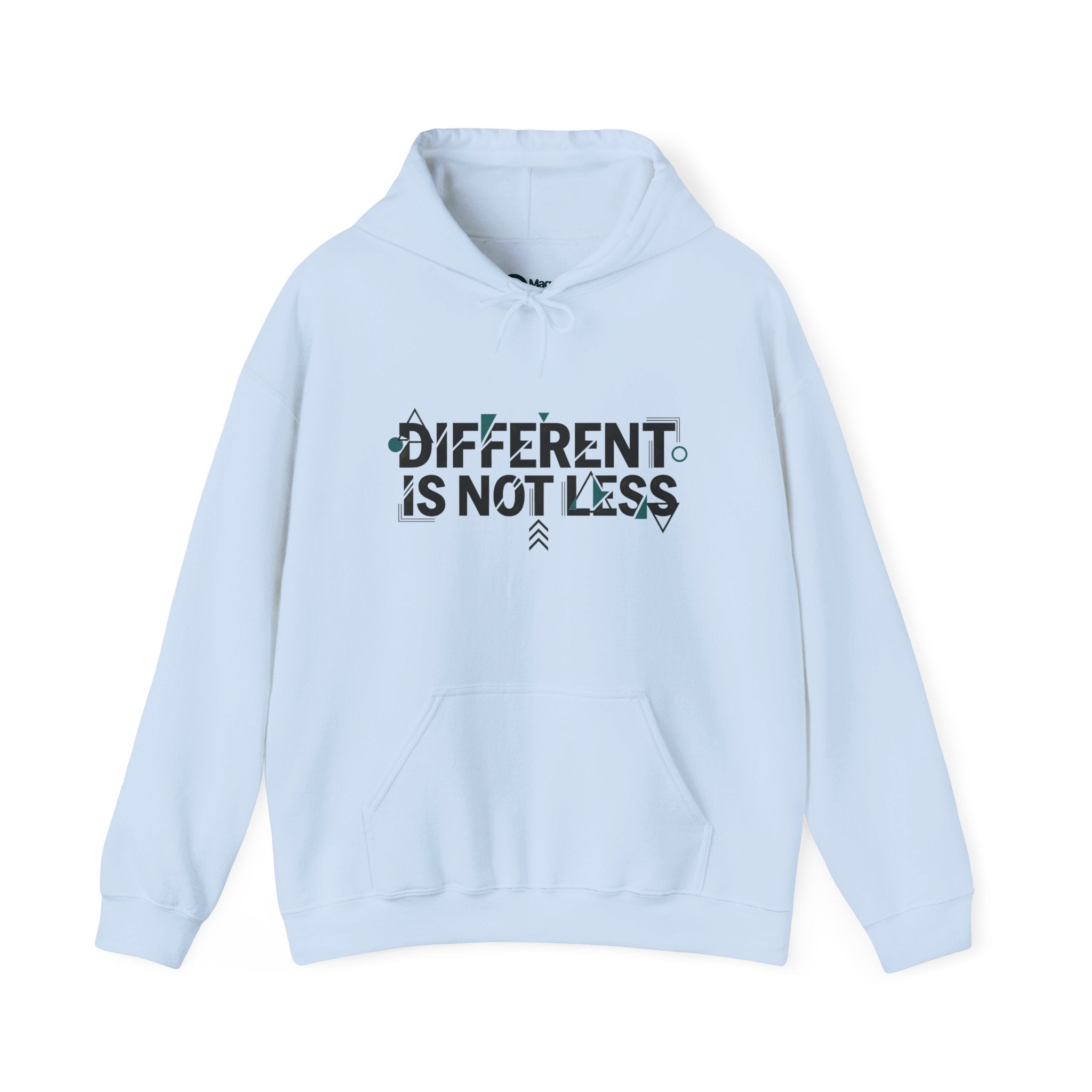 Different Is Not Less Hoodie, Inspirational Disability Awareness Pullover