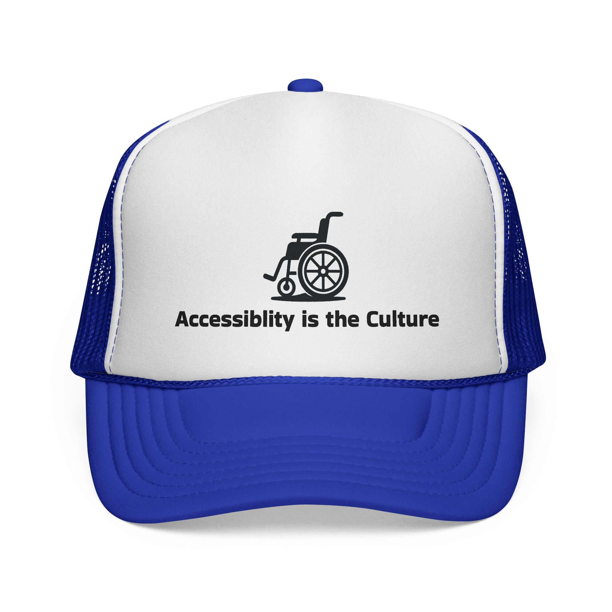 Accessibility Is the Culture Trucker Cap — Wheelchair Pride Mesh Hat