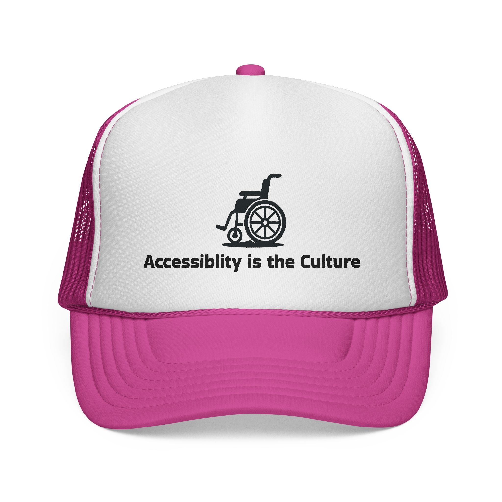 Accessibility Is the Culture Trucker Cap — Wheelchair Pride Mesh Hat