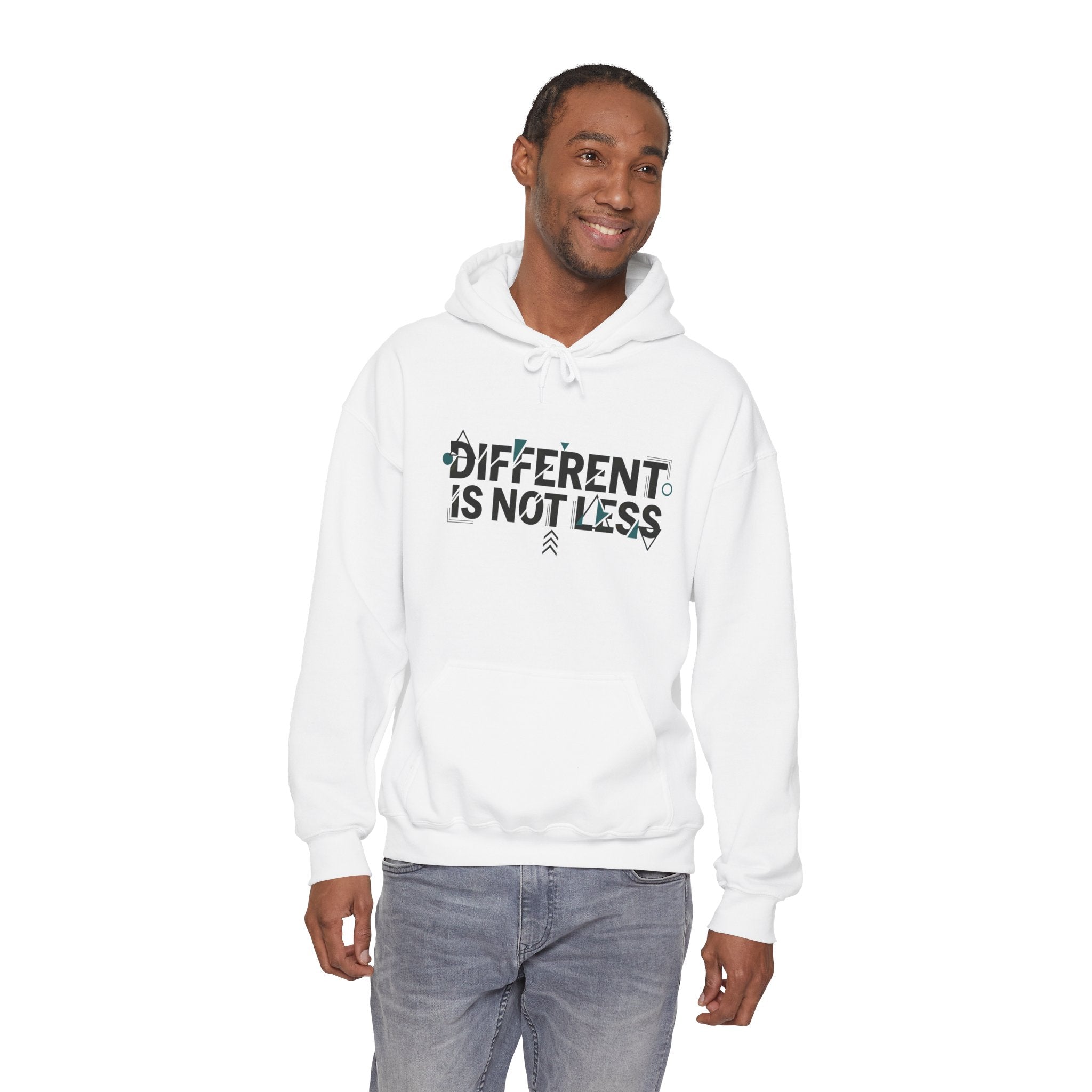 Different Is Not Less Hoodie, Inspirational Disability Awareness Pullover