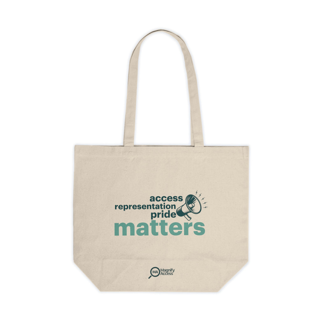 Access Representation Pride Matters Canvas Tote Bag