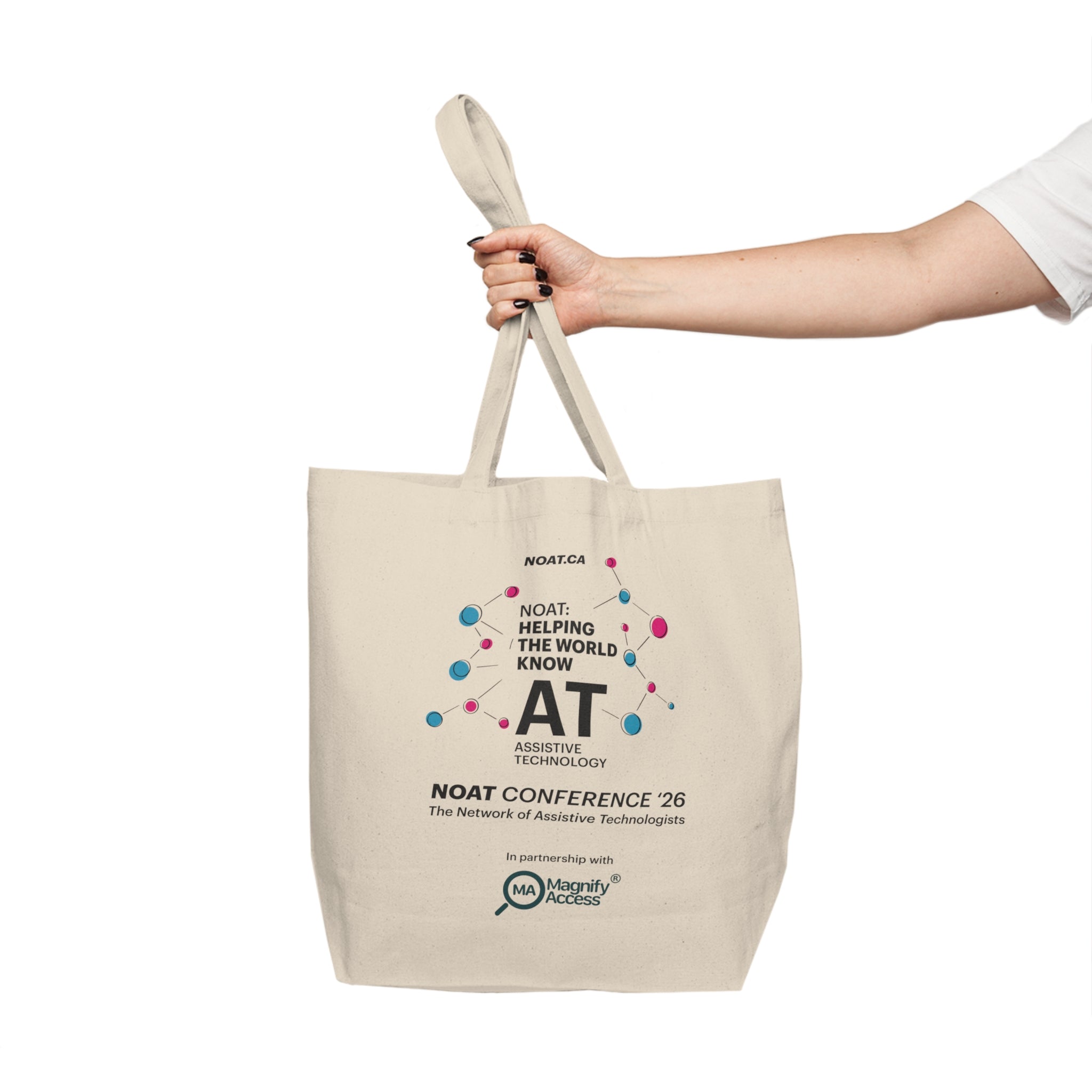 NOAT Conference '26 Assistive Technology Conference Canvas Tote Bag