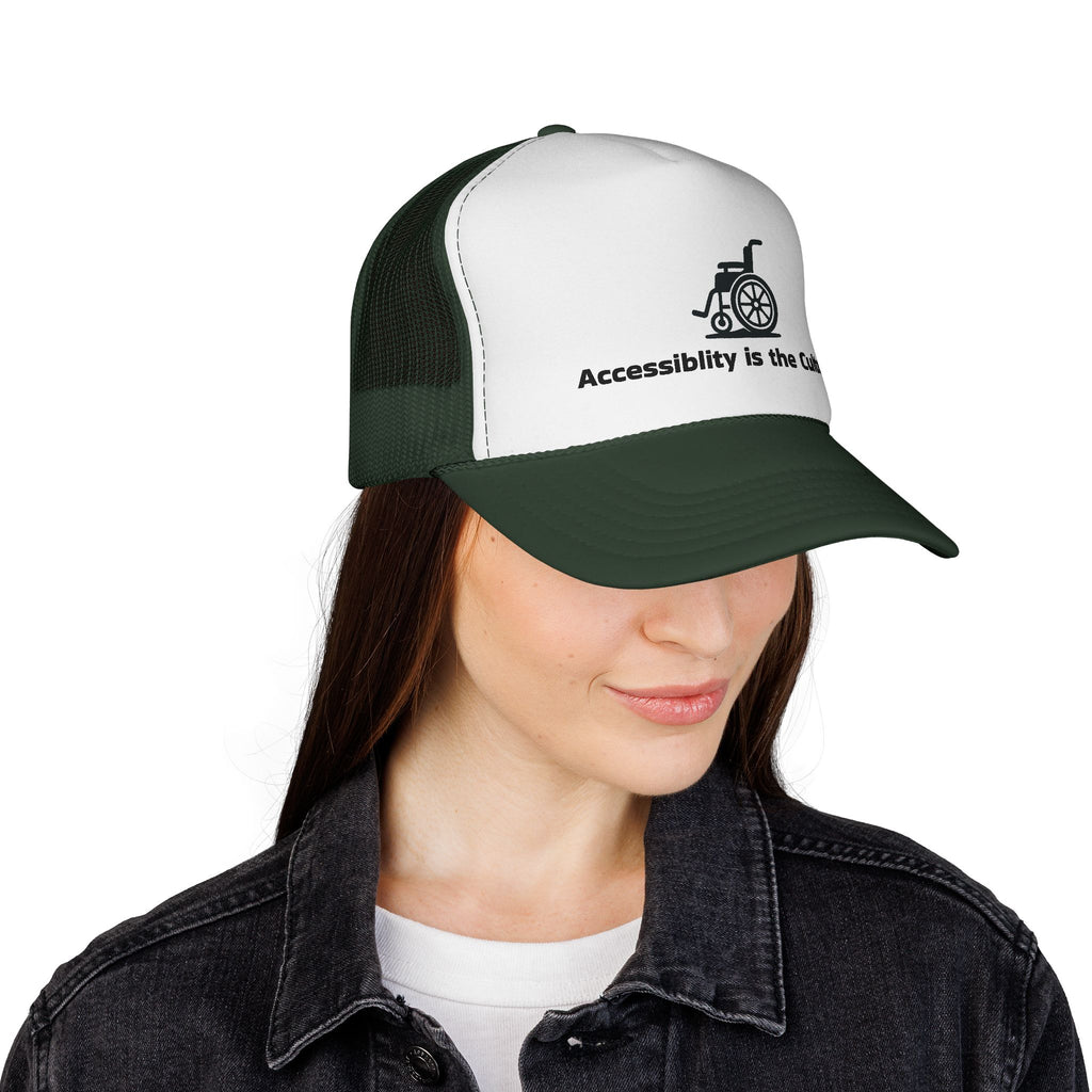 Accessibility Is the Culture Trucker Cap — Wheelchair Pride Mesh Hat