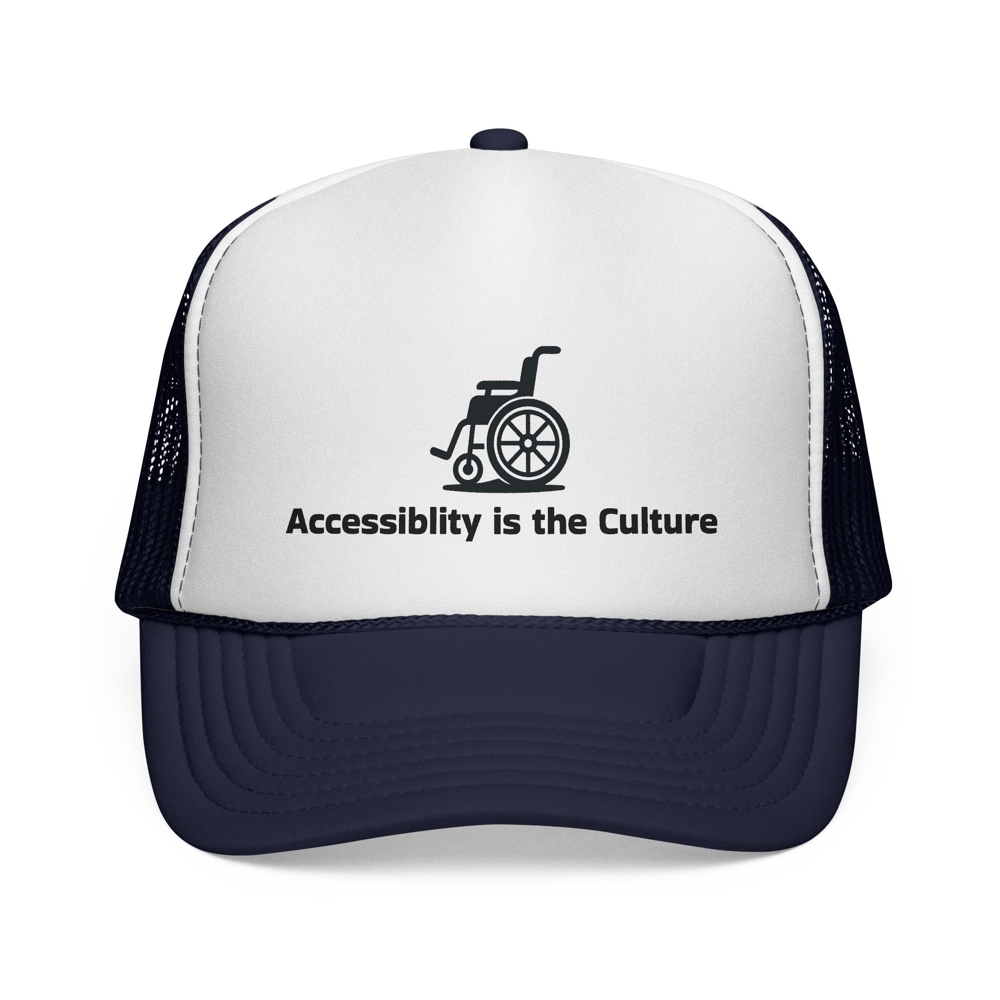 Accessibility Is the Culture Trucker Cap — Wheelchair Pride Mesh Hat