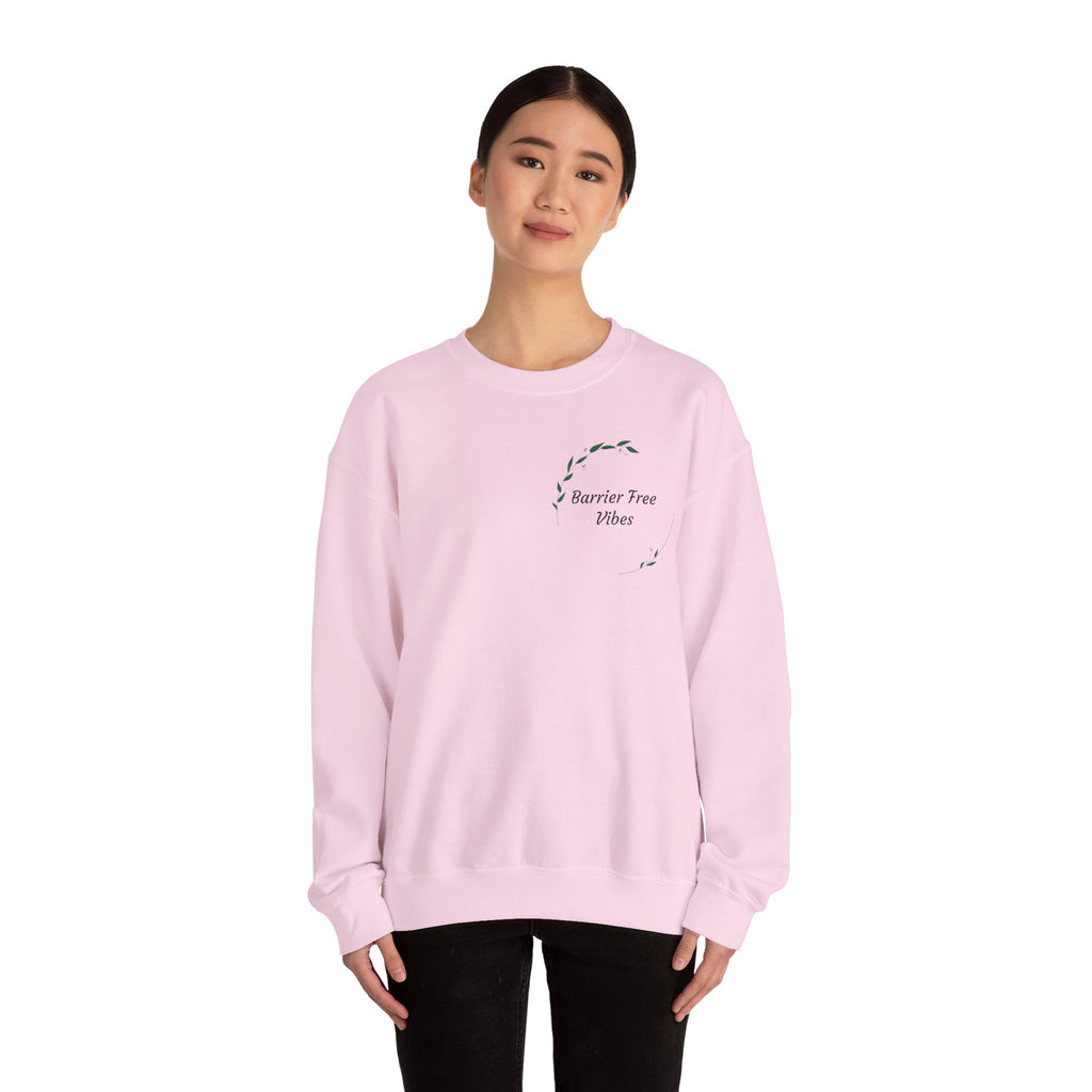 Barrier Tree Wellness Crewneck Sweatshirt — Minimal Botanical Logo Pullover