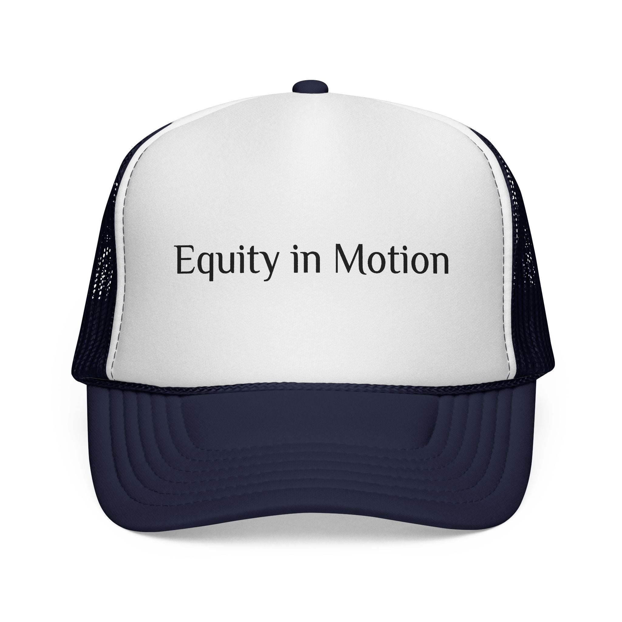 Equity in Motion Trucker Hat — Message Cap for Activism & Social Justice