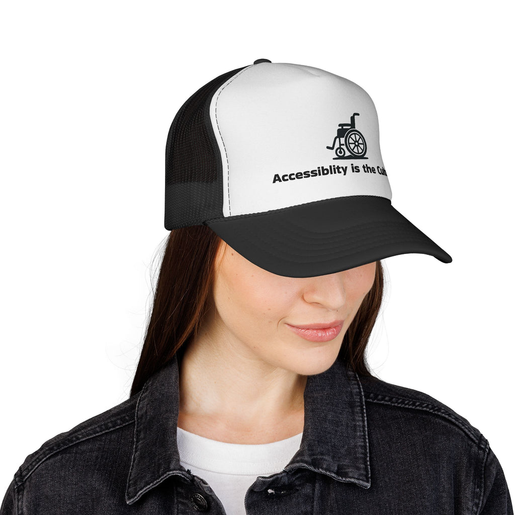 Accessibility Is the Culture Trucker Cap — Wheelchair Pride Mesh Hat