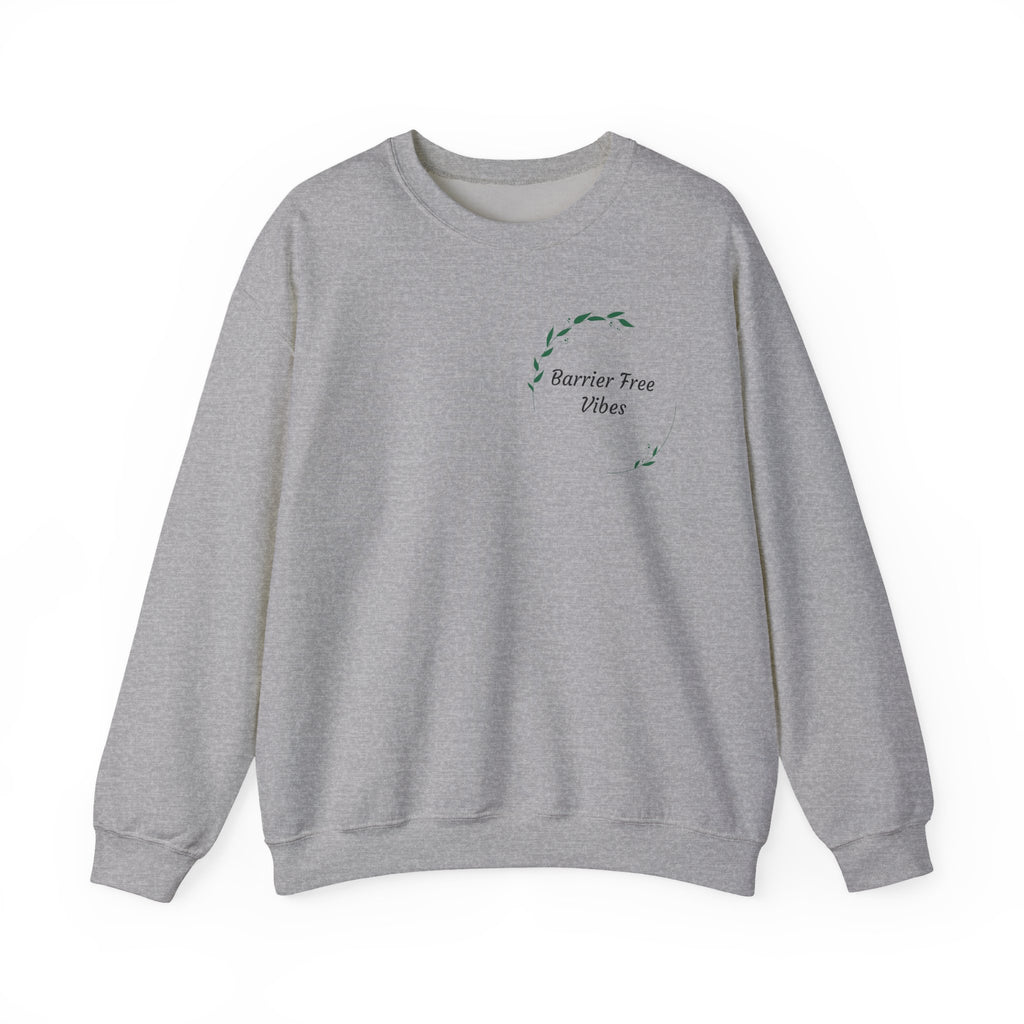 Barrier Tree Wellness Crewneck Sweatshirt — Minimal Botanical Logo Pullover