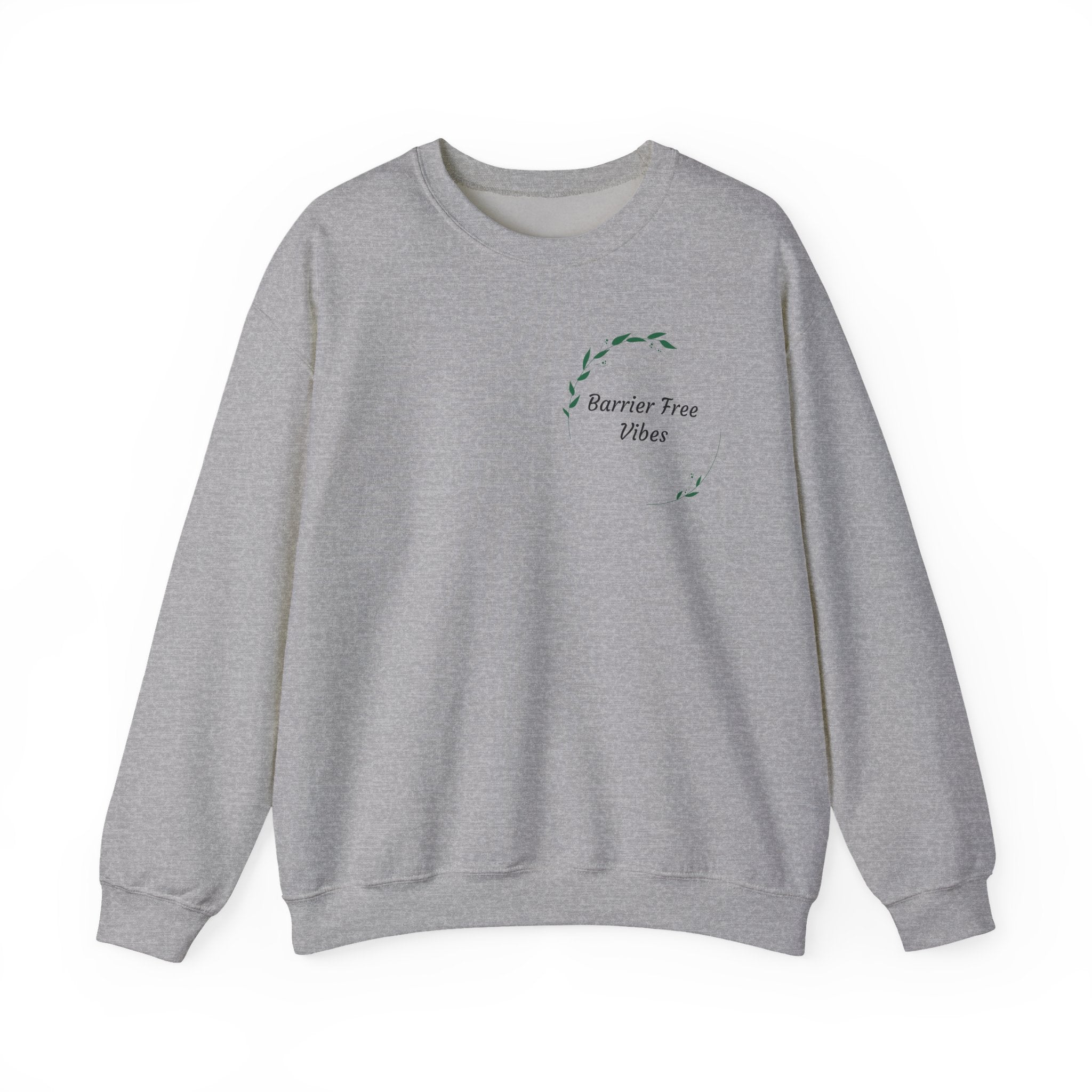Barrier Tree Wellness Crewneck Sweatshirt — Minimal Botanical Logo Pullover
