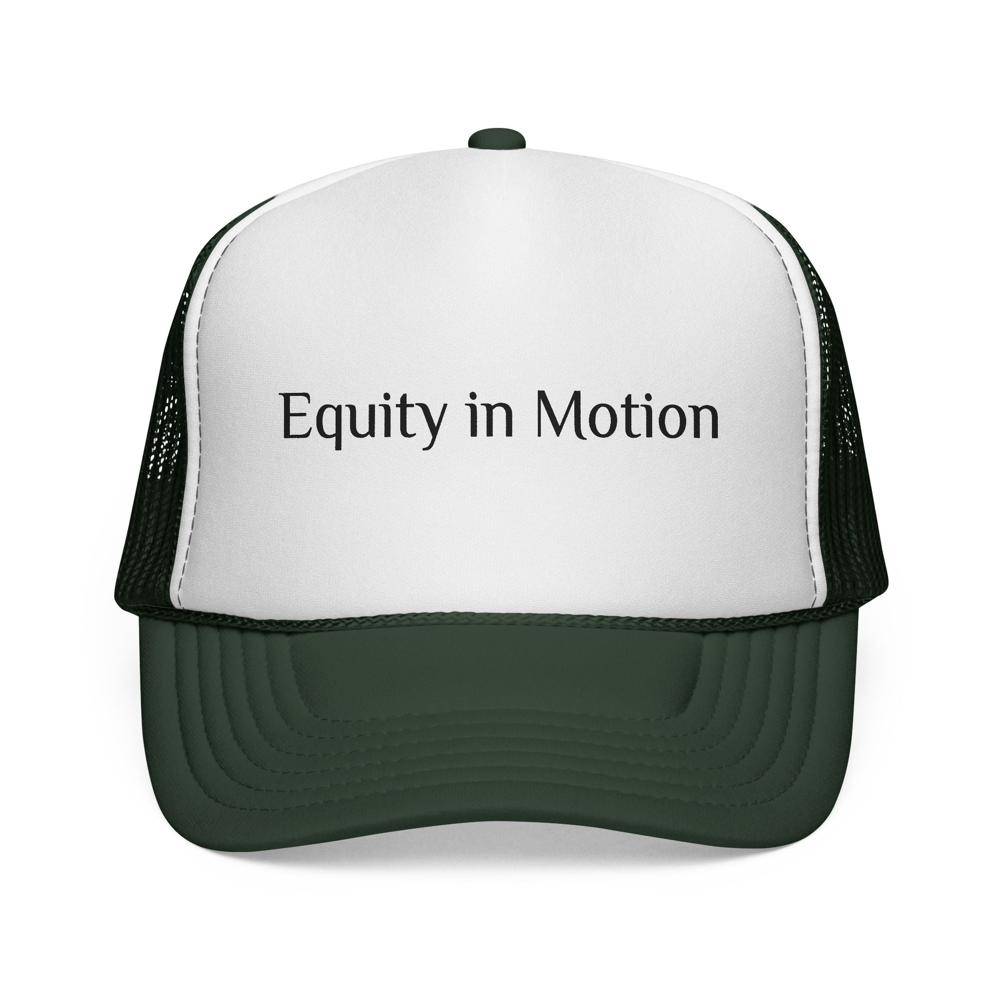 Equity in Motion Trucker Hat — Message Cap for Activism & Social Justice