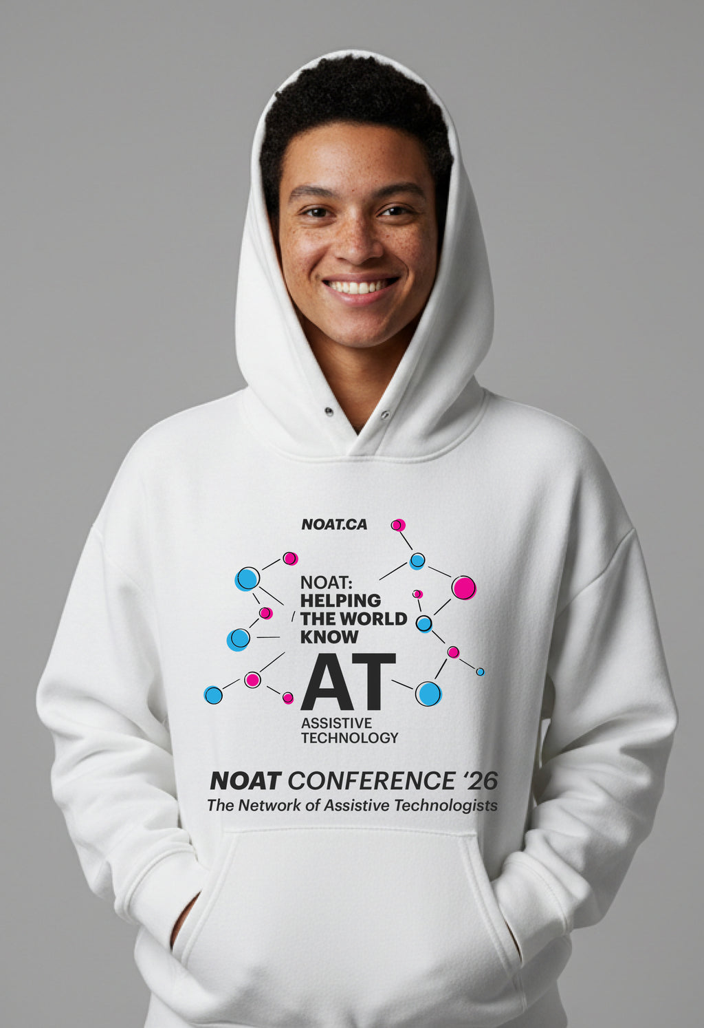 NOAT Conference '26 Hoodie — Network of Assistive Technologists Logo Sweatshirt