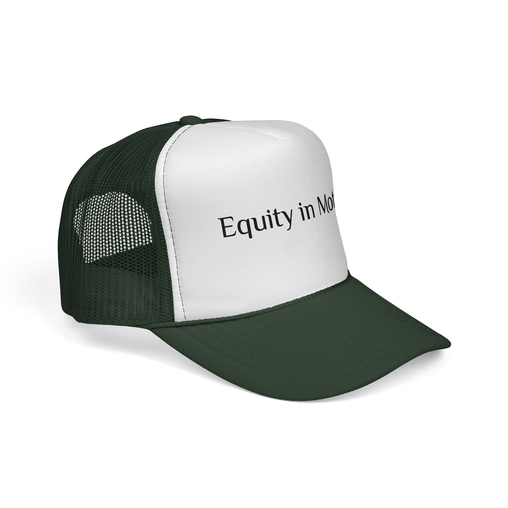 Equity in Motion Trucker Hat — Message Cap for Activism & Social Justice
