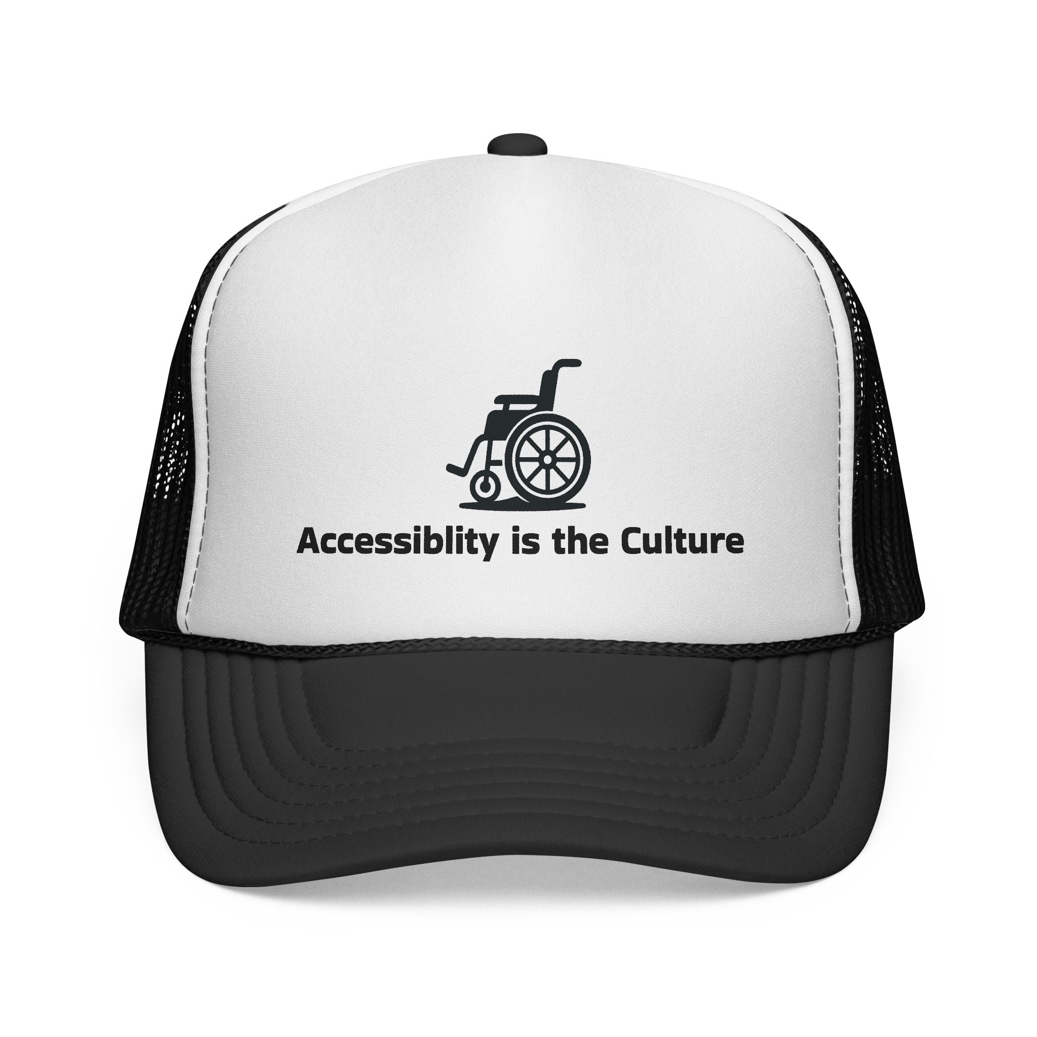 Accessibility Is the Culture Trucker Cap — Wheelchair Pride Mesh Hat
