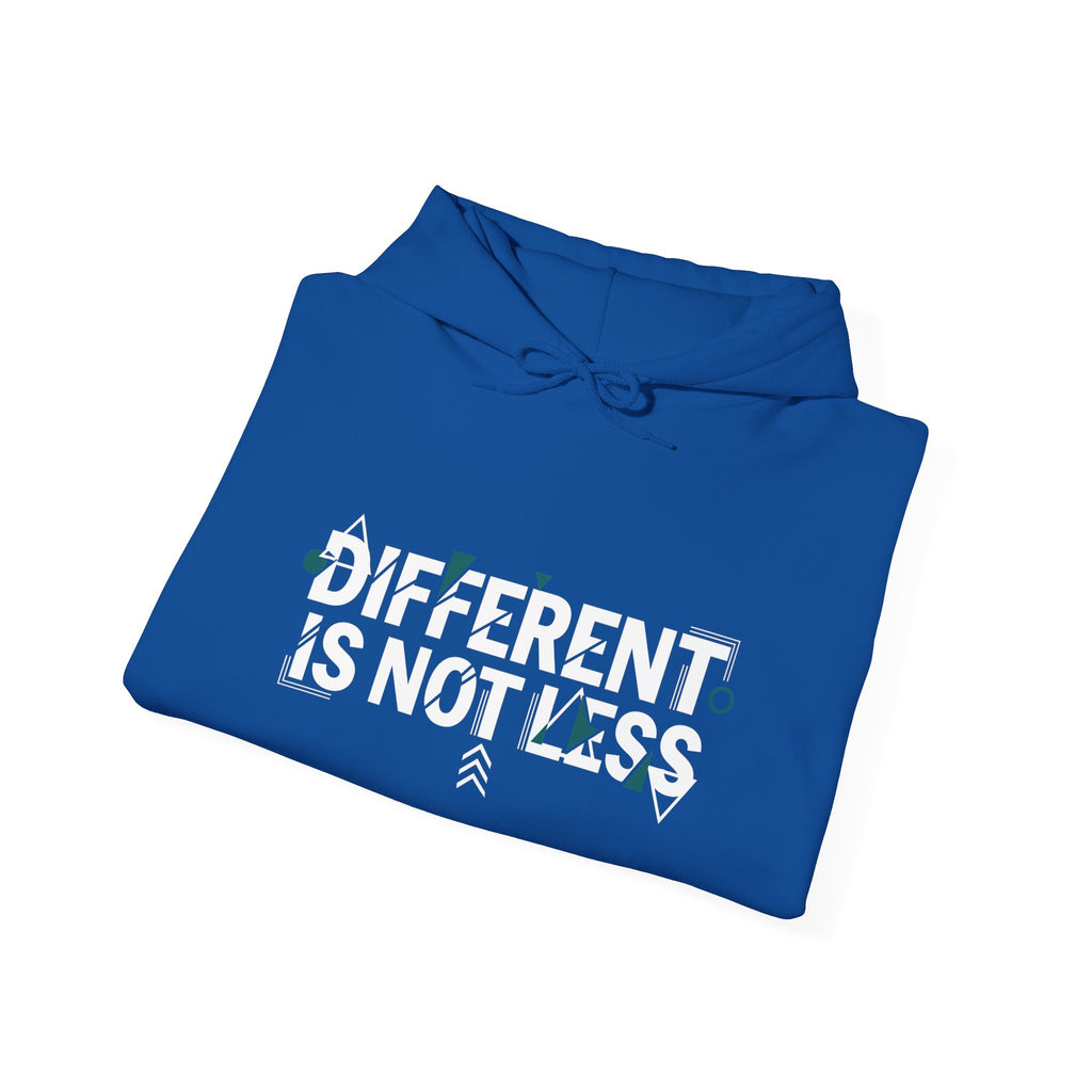 Different Is Not Less Hoodie, Inspirational Disability Awareness Pullover