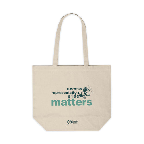 Access Representation Pride Matters Canvas Tote Bag