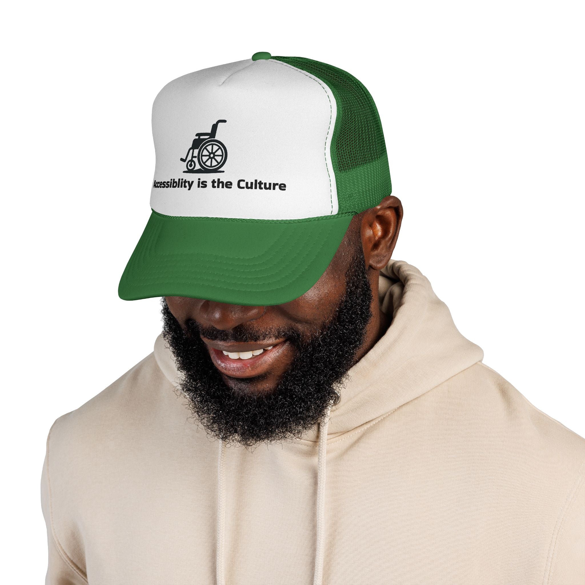 Accessibility Is the Culture Trucker Cap — Wheelchair Pride Mesh Hat