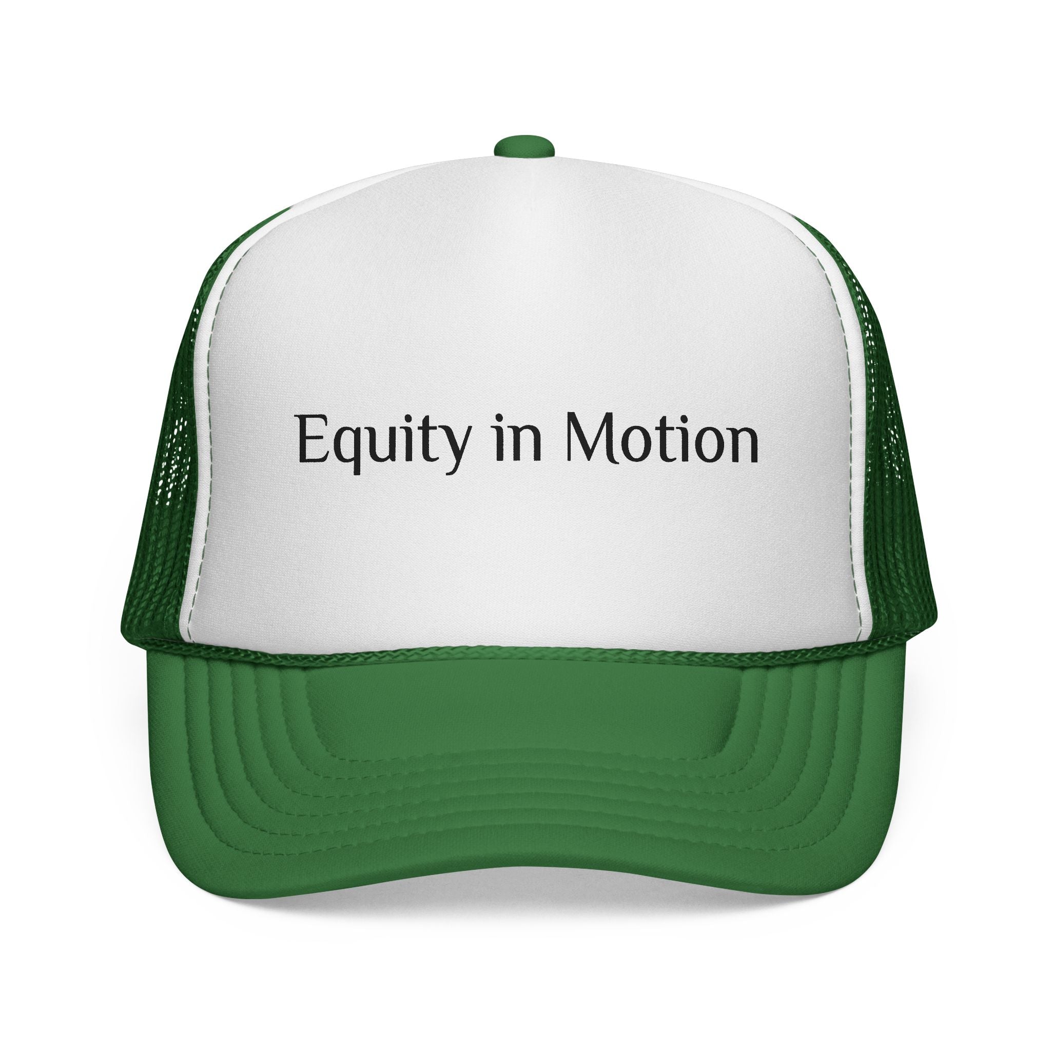 Equity in Motion Trucker Hat — Message Cap for Activism & Social Justice