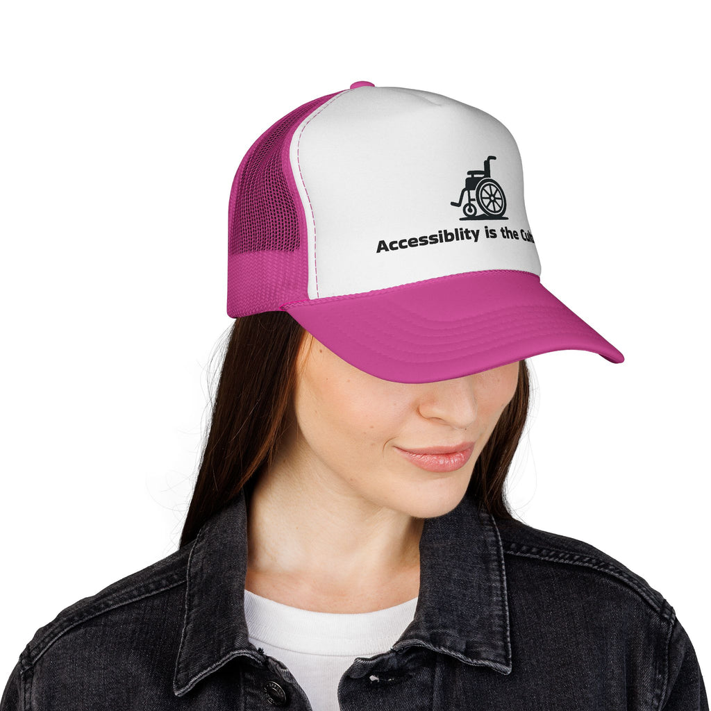 Accessibility Is the Culture Trucker Cap — Wheelchair Pride Mesh Hat