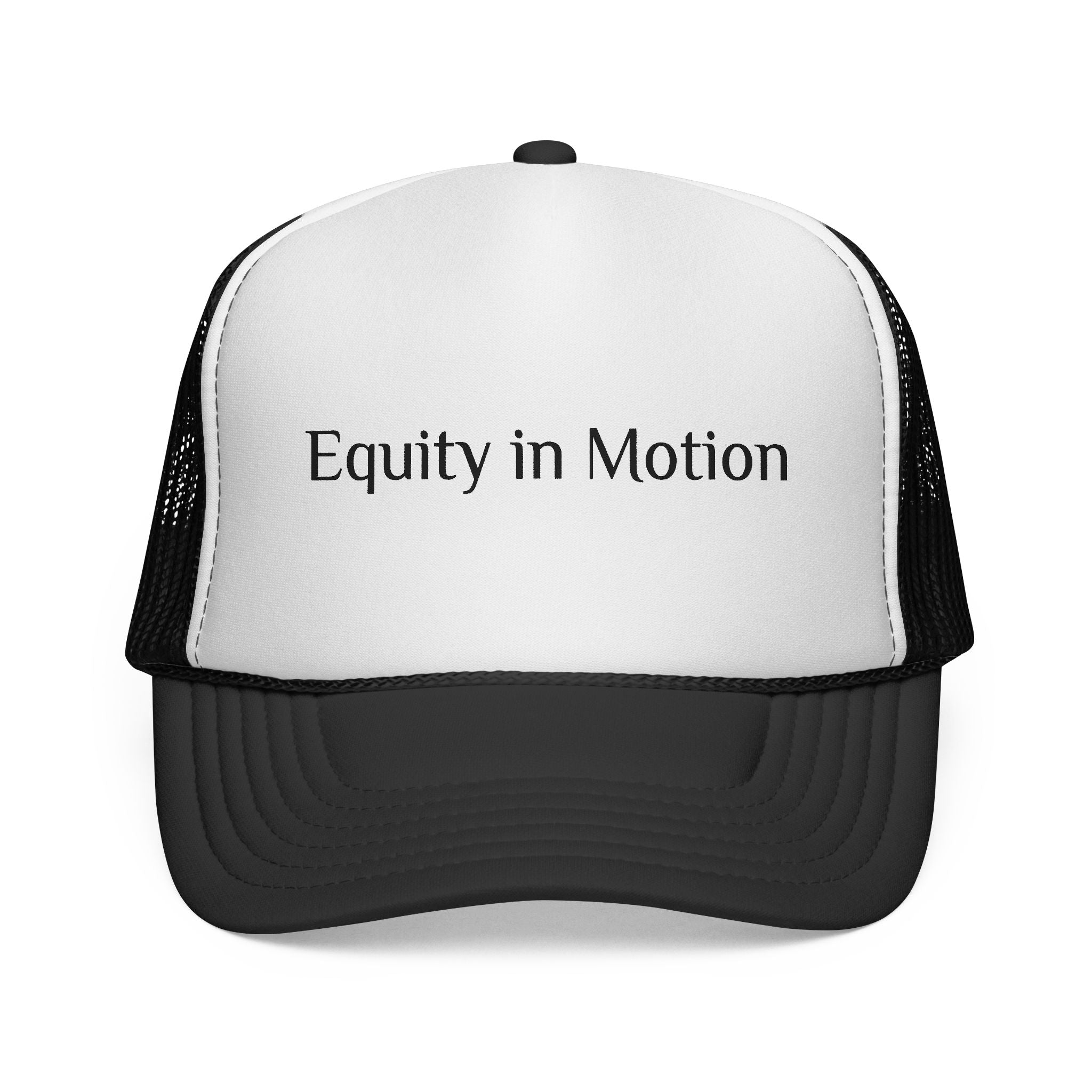 Equity in Motion Trucker Hat — Message Cap for Activism & Social Justice